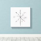 四季のミニマル表現 キャンバスプリント (インサイチュ (ウッドフロア))