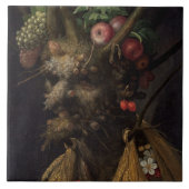 四季の一頭で, c.1590 2 タイル (正面)