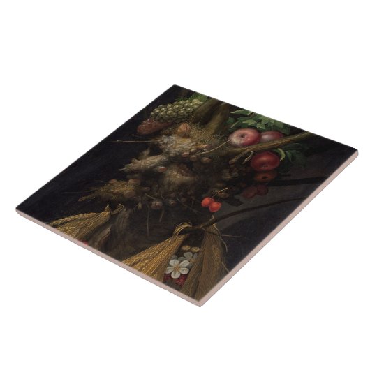 四季の一頭で, c.1590 2 タイル (側面)