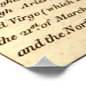 四季の変遷を説明 – 地図詳細 ポスター (角)