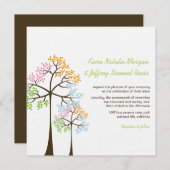 四季の木々 フォレスト ウッドランド ウェディング 招待状 (正面/裏面)