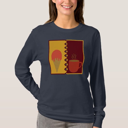 四季の移り変わり ロングスリーブTシャツ Tシャツ (正面)
