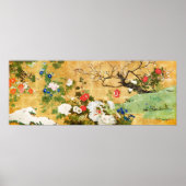 四季の花、斎藤一歩、アジア美術 ポスター (正面)