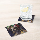 四季を一面四季に迎えるアルカンボルド スクエアペーパーコースター (インサイチュ)