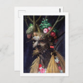 四季を一面四季に迎えるアルカンボルド ポストカード (正面/裏面)