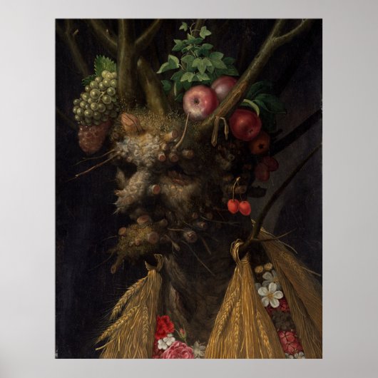 四季を一頭で – Giuseppe Arcimboldo ポスター (正面)