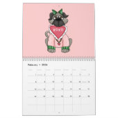 四季を通じてのおしゃれ カレンダー (2月 2026)