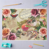 四季コラージュデザインシリーズ2 薄葉紙 (クラフト)