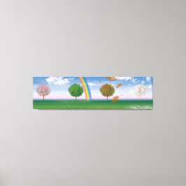 四季デジタルアートを描いた巨大なカンユニークバス印刷 キャンバスプリント