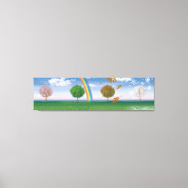 四季デジタルアートを描いた巨大なカンユニークバス印刷 キャンバスプリント