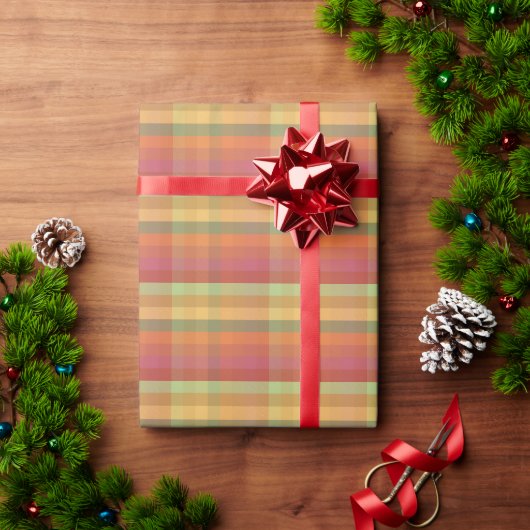 四季折々のチェック柄 SOAS ラッピングペーパー (クリスマスギフト)