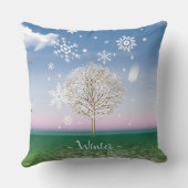 四季折々のデザインクッションWINTER。 クッション (裏面)