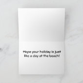 四季折々の挨拶「ビーチの日」の願い シーズンカード (内部)