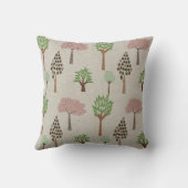 四季折々の木のアクセント枕 クッション (裏面)