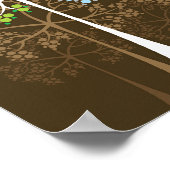 四季折々の木をポスターに描く ポスター (角)