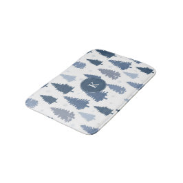 四季折々の松雪模様 バスマット