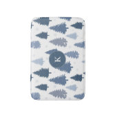 四季折々の松雪模様 バスマット (正面縦)