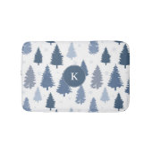 四季折々の松雪模様 バスマット (正面)