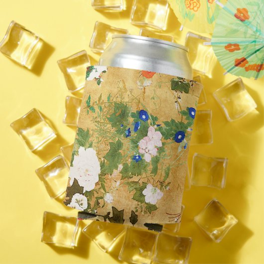 四季折々の花の斉藤一浦アジアンアート 缶クーラー (インサイチュ 夏)