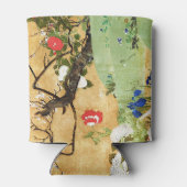 四季折々の花の斉藤一浦アジアンアート 缶クーラー (裏面)