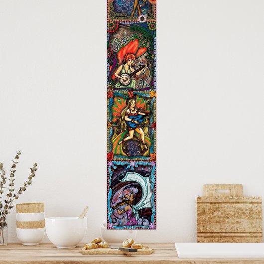 四季折々 – 縦型複合 ポスター (キッチン)