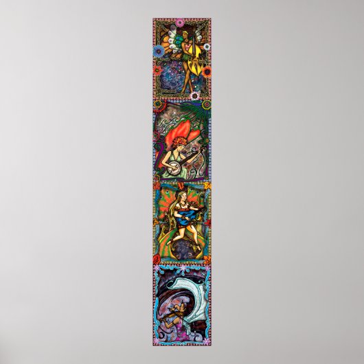 四季折々 – 縦型複合 ポスター (正面)