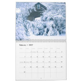 四季 カレンダー (2月 2027)