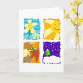 四季 カード (黄色い花)