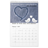 四季-冬、春、夏、秋 カレンダー (2月 2027)