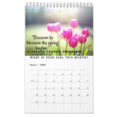 四季-冬、春、夏、秋 カレンダー (3月 2026)