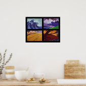 四季 – 4つの要素 ポスター (キッチン)