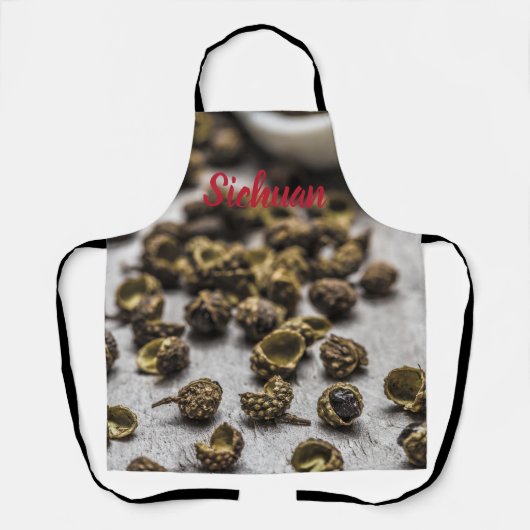 四川コショウ中国の料理 エプロン (正面)