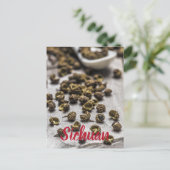 四川コショウ中国の料理 シーズンポストカード (スタンド正面)