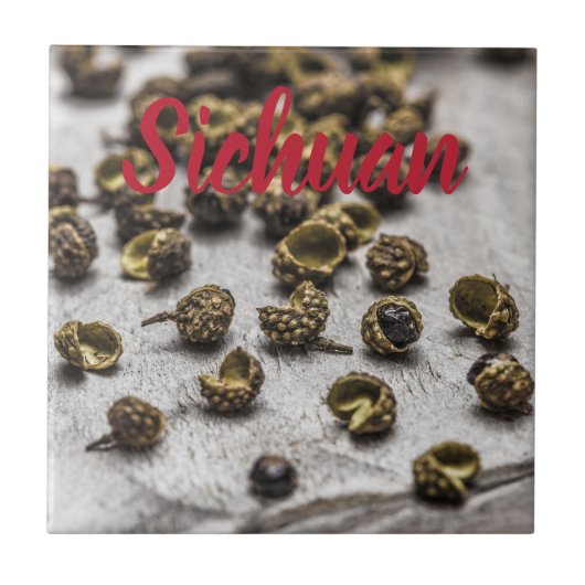 四川コショウ中国の料理 タイル (正面)