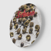 四川コショウ中国の料理 ラージ壁時計 (傾斜)