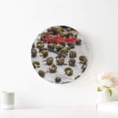 四川コショウ中国の料理 ラージ壁時計 (ホーム)