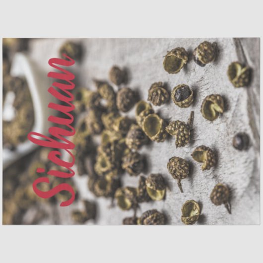 四川コショウ中国の料理 薄葉紙 (正面)