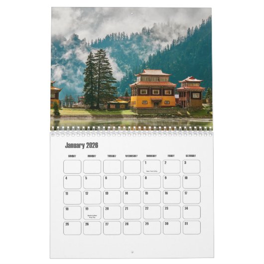 四川中国暦 カレンダー (1月 2026)