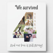 四年結婚記念日 フォトプラーク (正面)