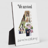 四年結婚記念日 フォトプラーク (側面)