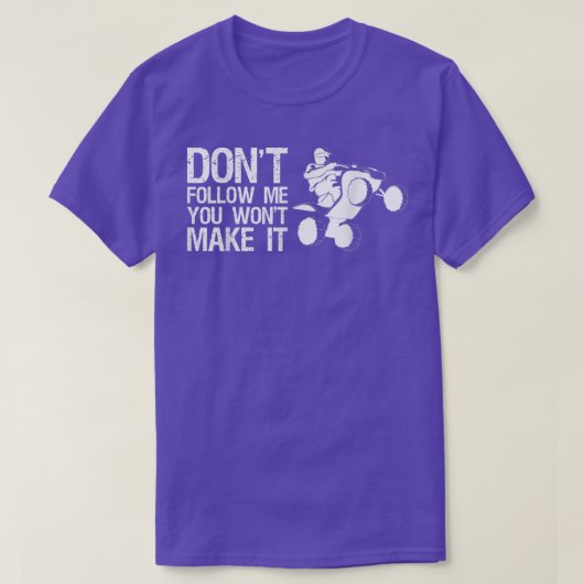 四後を追輪自転車の乗り手にするな Tシャツ (デザイン正面)