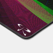 四方幾何学的波マウスパッドマット デスクマット (コーナー)