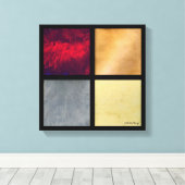 四方形001 キャンバスプリント (インサイチュ (ウッドフロア))