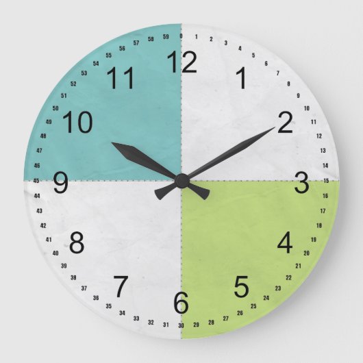 四方形 ラージ壁時計 (正面)