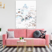 四日本の十絵を描七浪士の事件 キャンバスプリント (インサイチュ (リビング))