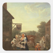 四日：夕べ, 1736 スクエアシール (正面)