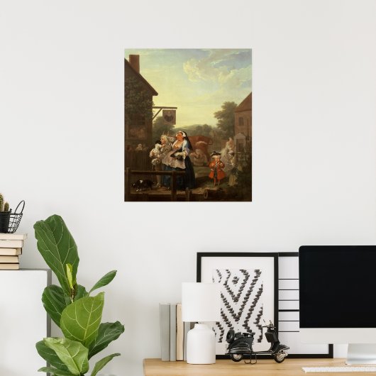 四日:夕べ, 1736 ポスター (ホームオフィス)