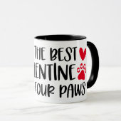 四最高の足のバレンタイン マグカップ (正面右)