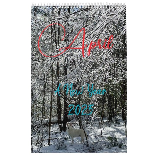 四月の新年 カレンダー (カバー)