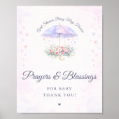四月の雨 五月の花 赤ちゃんへの祈り ポスター (正面)